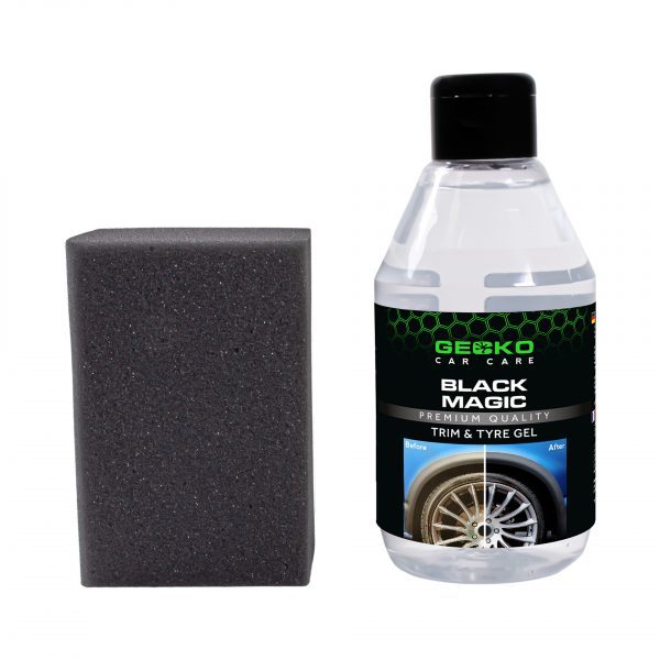 Gecko Black Magic Trim & Tyre Gel + Spons 300ml