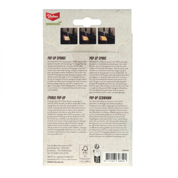 Valma ECO Pop-Up Cellulose Spons
