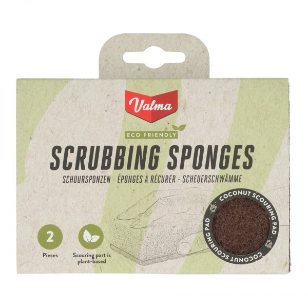 Valma ECO Schuursponzen Kokosnoot 2 stuks