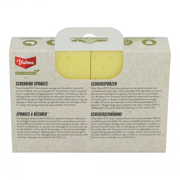 Valma ECO Schuursponzen Sisal 2 stuks