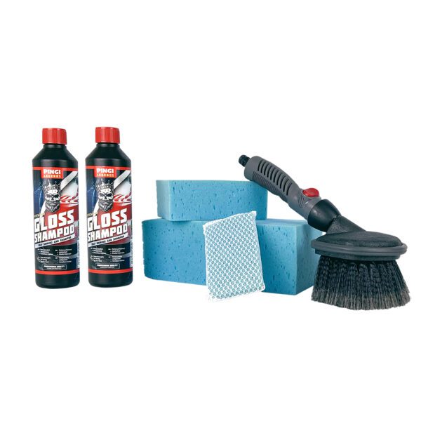 Pingi Car Care 6-delige Schoonmaakset Water Brush