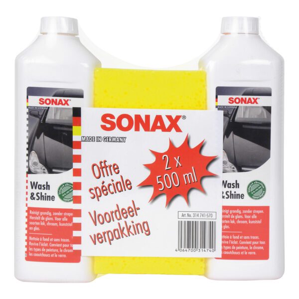 Sonax 03147410 Wash & shine shampooset