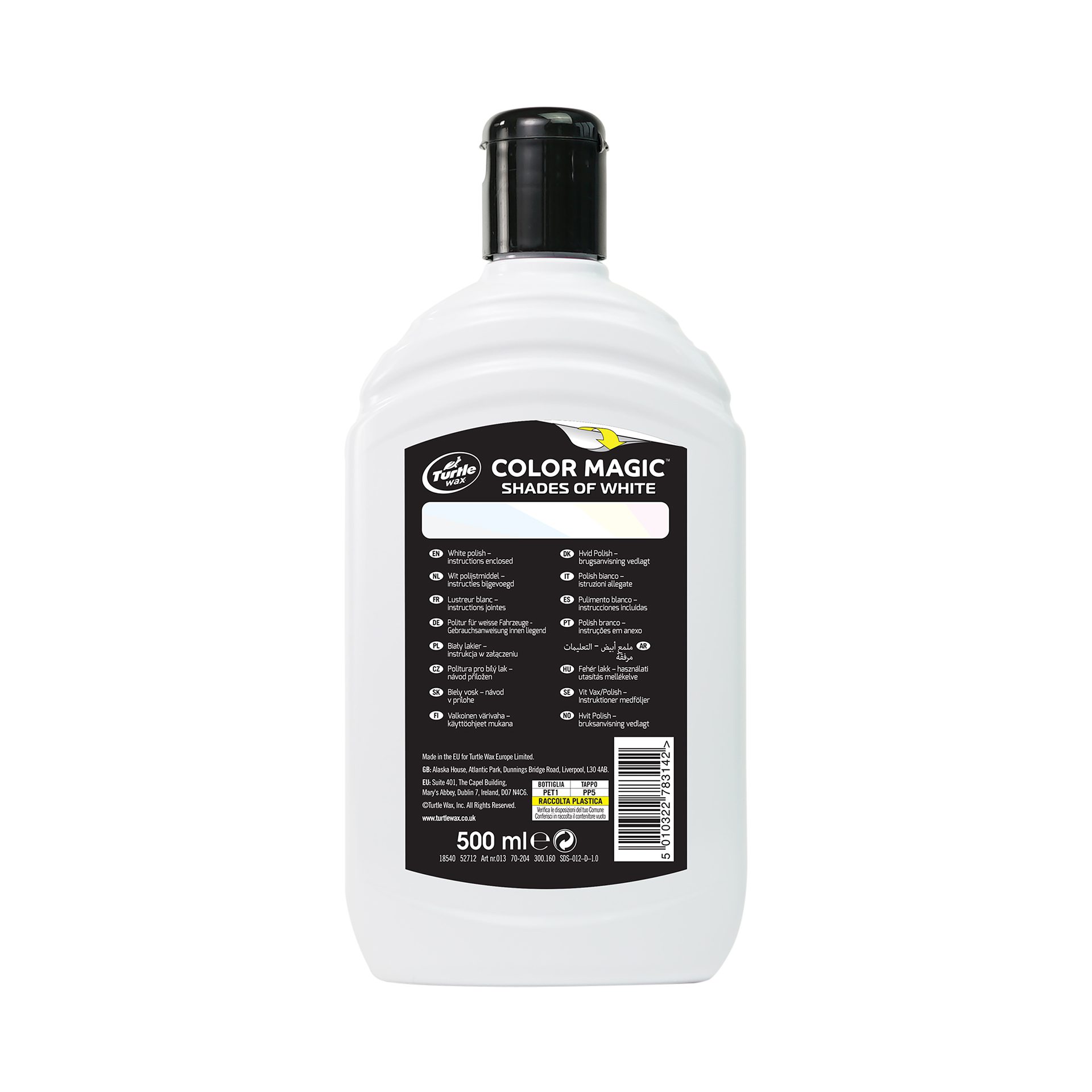 Turtle Wax 52712 Color Magic Bright White Wax 500ml