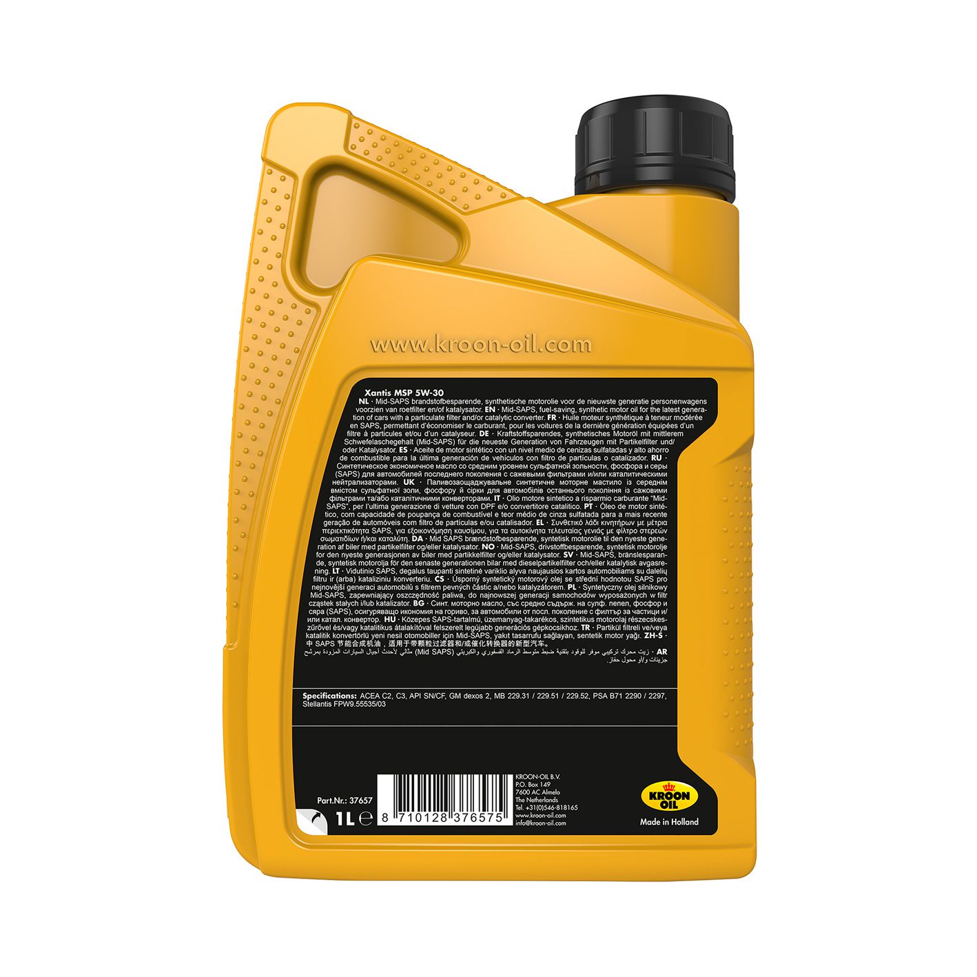 Kroon-Oil 37657 Motorolie Xantis MSP 5W-30 1 Liter Kroon-Oil 37657 Motorolie Xantis MSP 5W-30 1 Liter